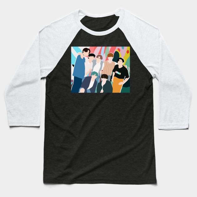 BTS Baseball T-Shirt by camillekayart